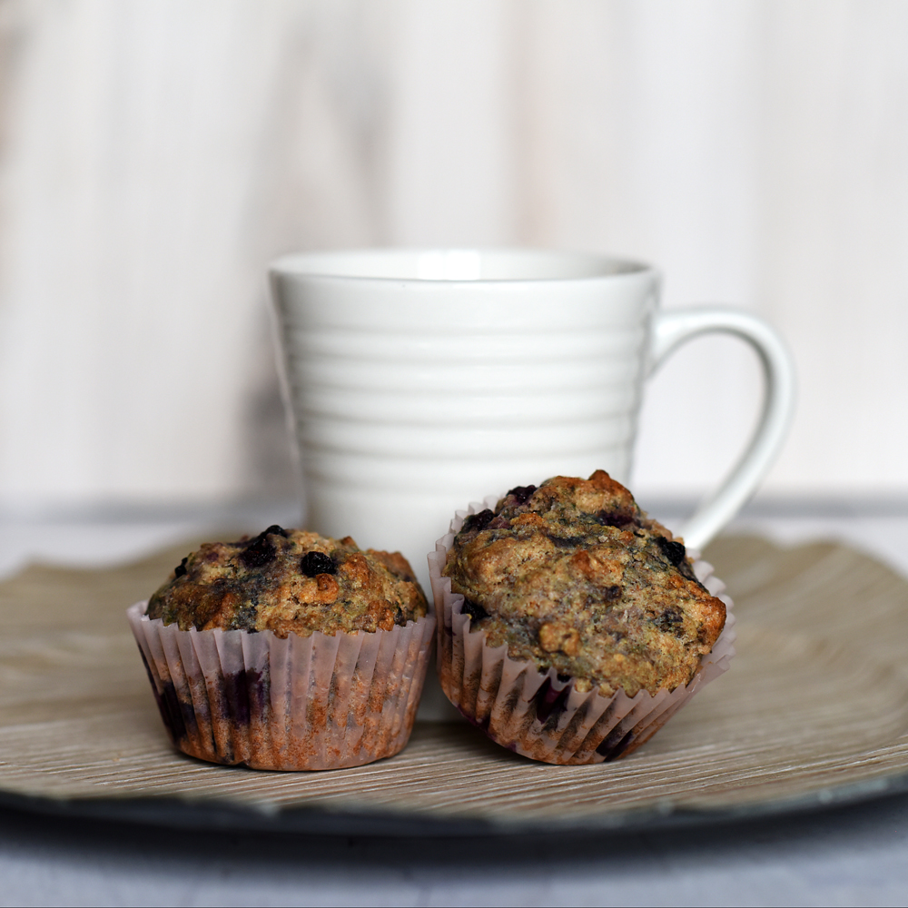 Muffin Mondays:  Whole Wheat Blueberry